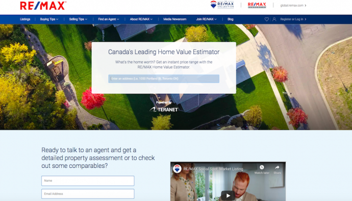 RE/MAX Launches New Home Value Estimator