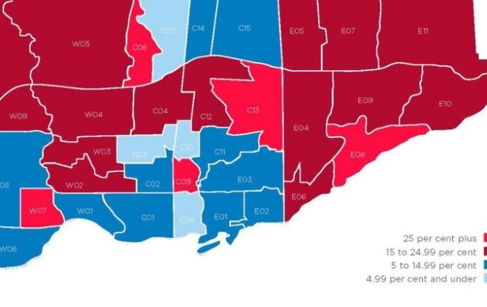 Toronto real estate price heat map 2021_featured image