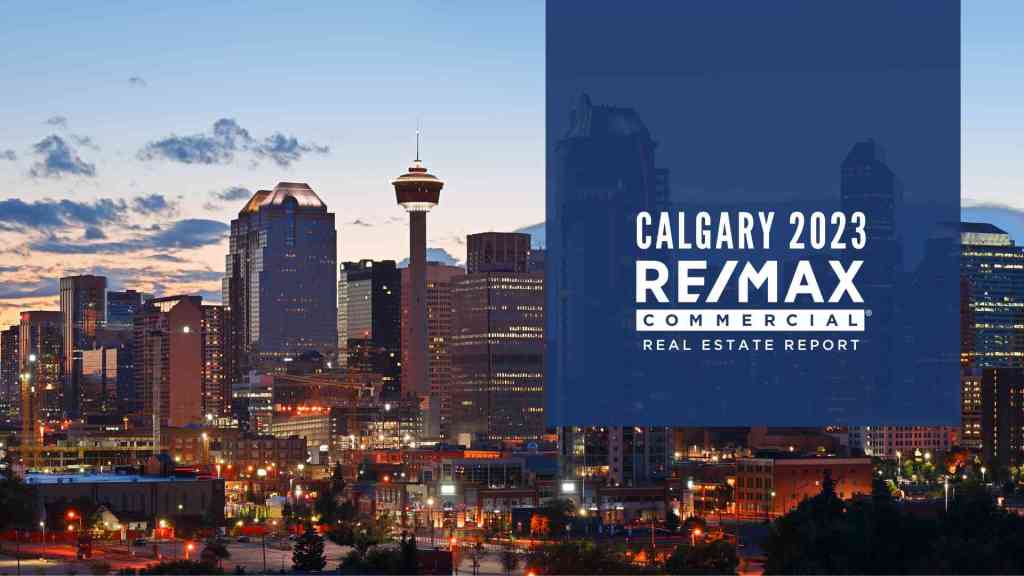Calgary commercial real estate report with logo Calgary commercial real estate report with logo