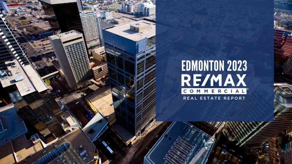Edmonton commercial real estate report with logo
