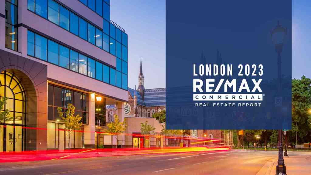London commercial real estate report with logo London commercial real estate report with logo