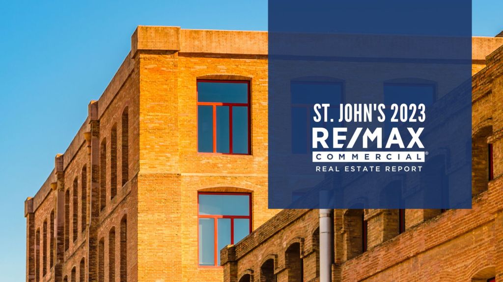 St. John’s commercial real estate report with logo St. John's commercial real estate report with logo